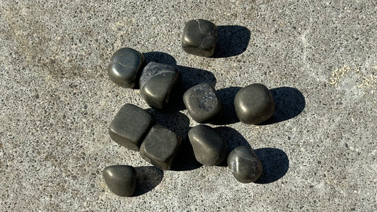 pyrite tumbled stone